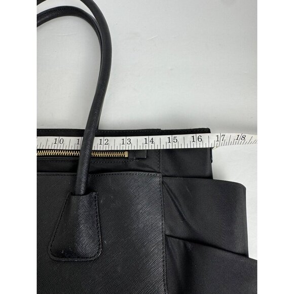 Henri Bendel West 57th Baby Diaper Bag Black Tote Purse Classic Designer READ - Picture 10 of 15